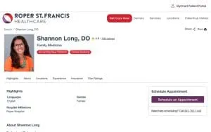 Shannon Long, DO website