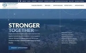 Charleston Oncology website