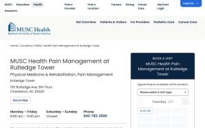 MUSC Health Pain Management at Rutledge Tower