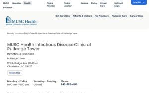 MUSC Health Infectious Disease Clinic at Rutledge Tower