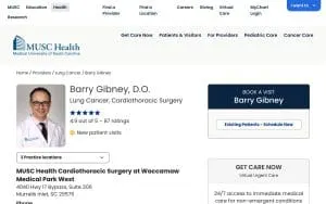 Barry Gibney, DO website
