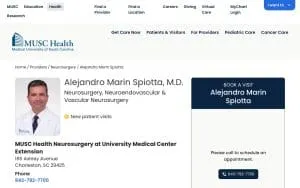 Alejandro Marin Spiotta, MD website
