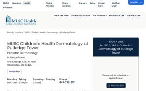 MUSC Children's Health Dermatology at Rutledge Tower