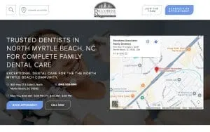 Riccobene Associates Family Dentistry of North Myrtle Beach website