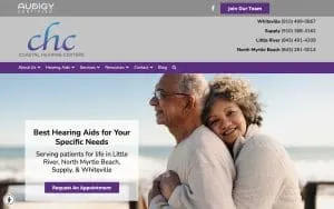 Coastal Hearing Centers website