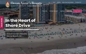 Ocean Annie's Beach Bar website