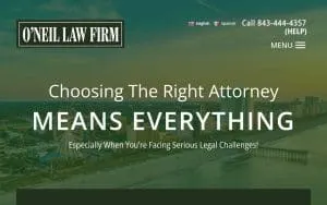 O'Neil Law Firm website