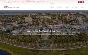 Brush Law Firm website
