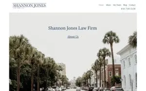 Shannon Jones Law Firm, LLC website
