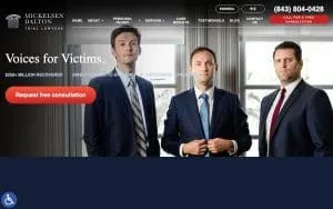 Mickelsen Dalton LLC - Charleston Injury Lawyers website