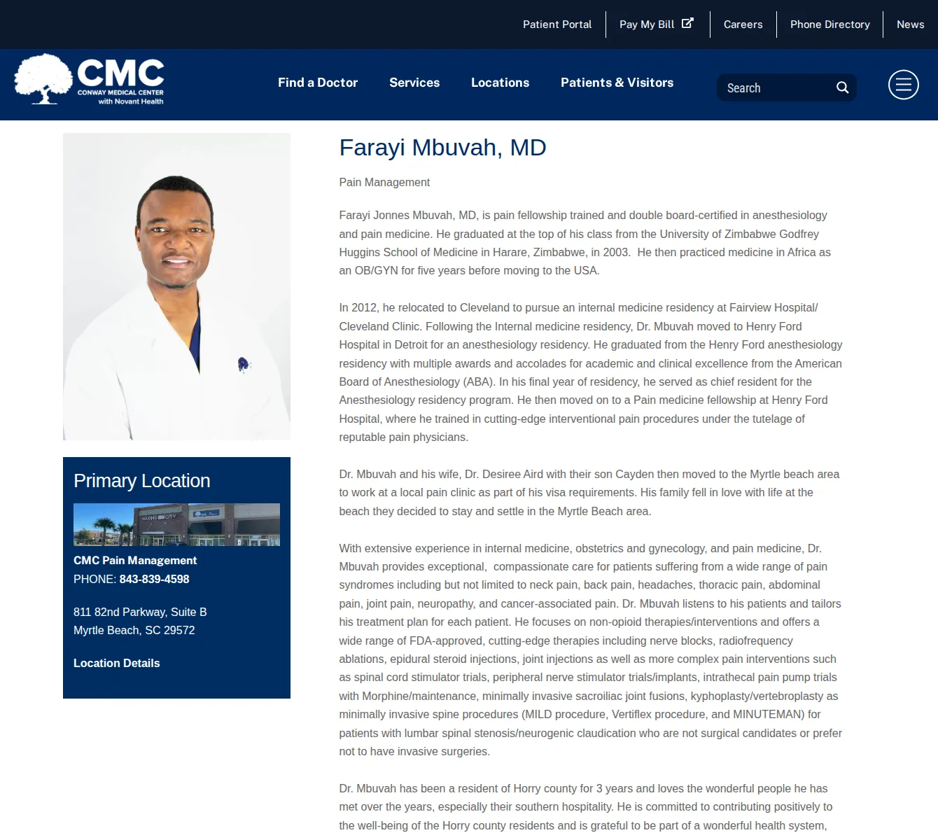 Dr Farayi Mbuvah