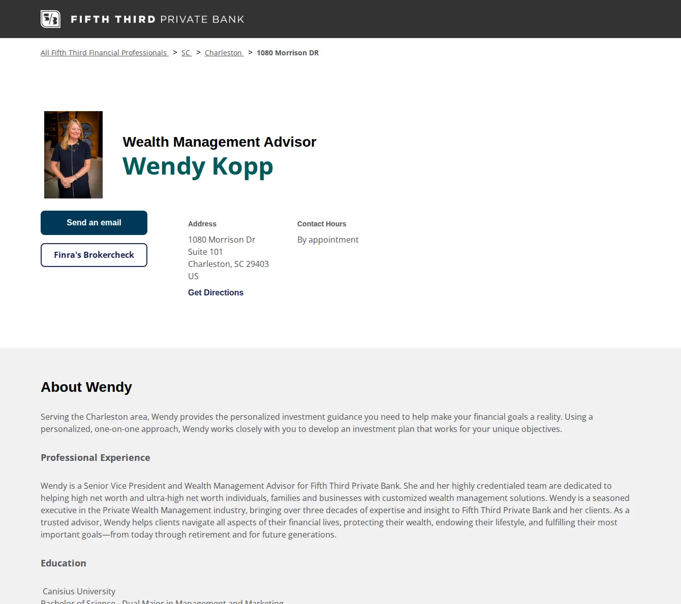 Fifth Third Private Bank - Wendy Kopp