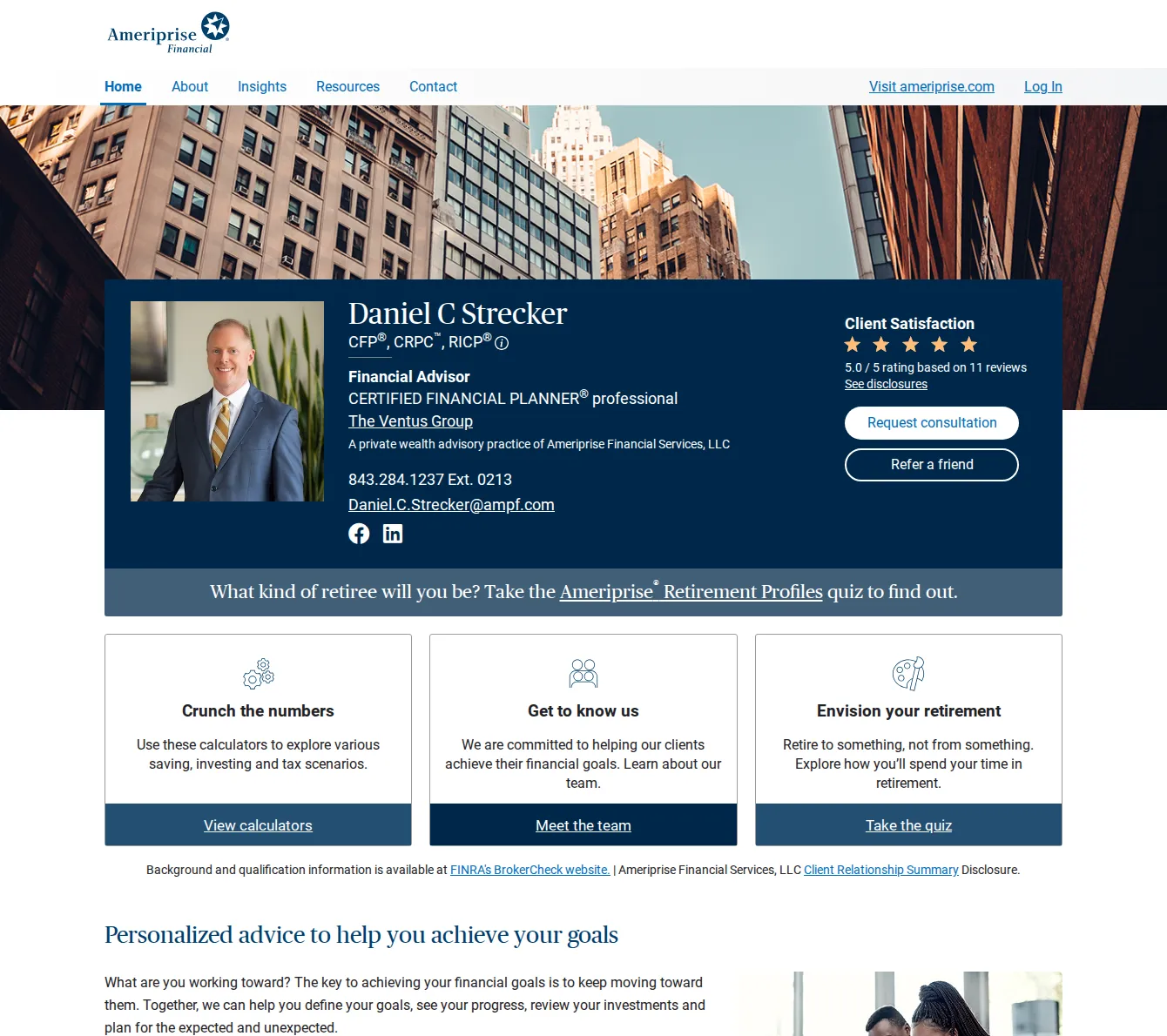 Daniel C Strecker - Financial Advisor, Ameriprise Financial Services, LLC
