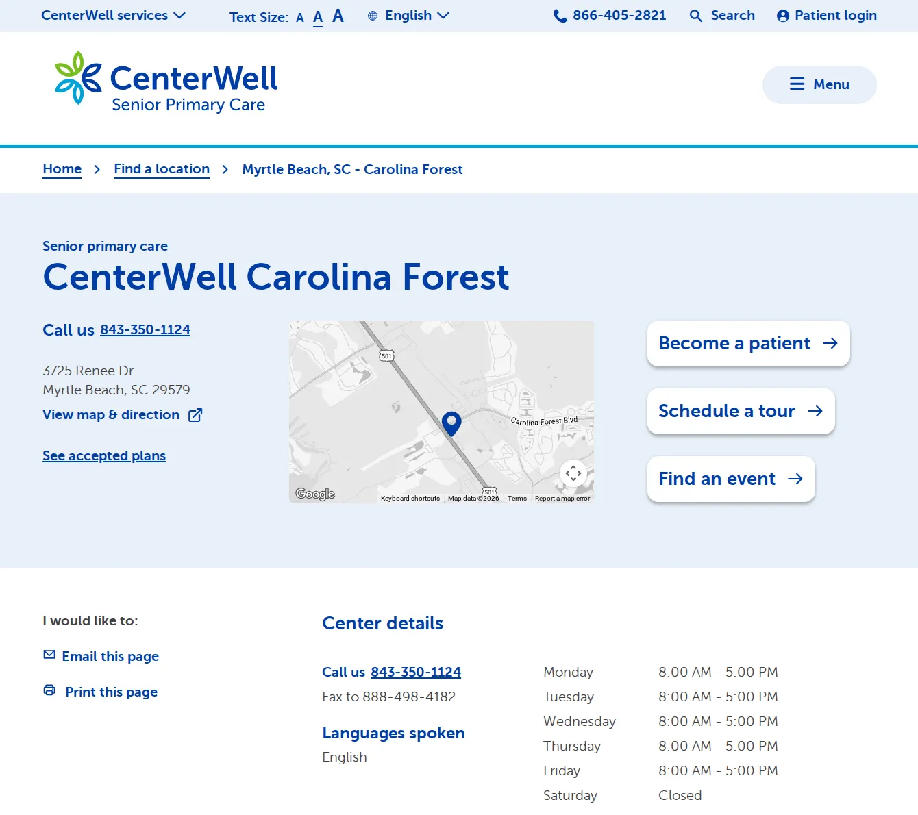 CenterWell Senior Primary Care of Myrtle Beach