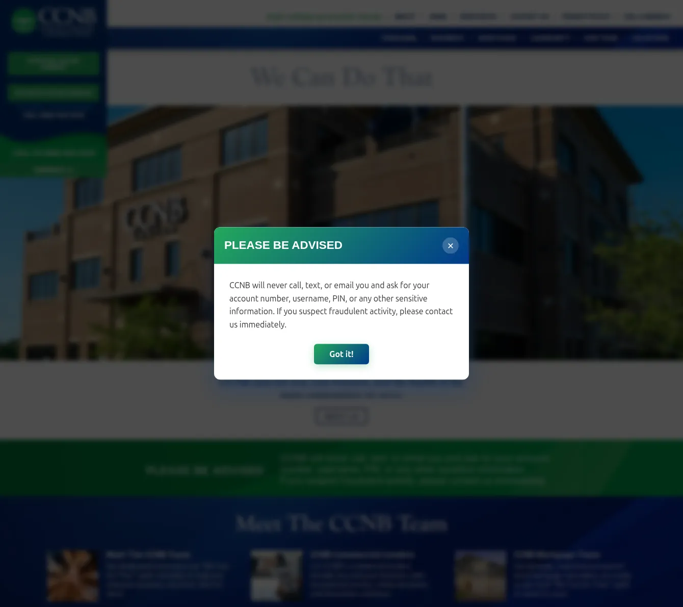 CCNB, Coastal Carolina National Bank