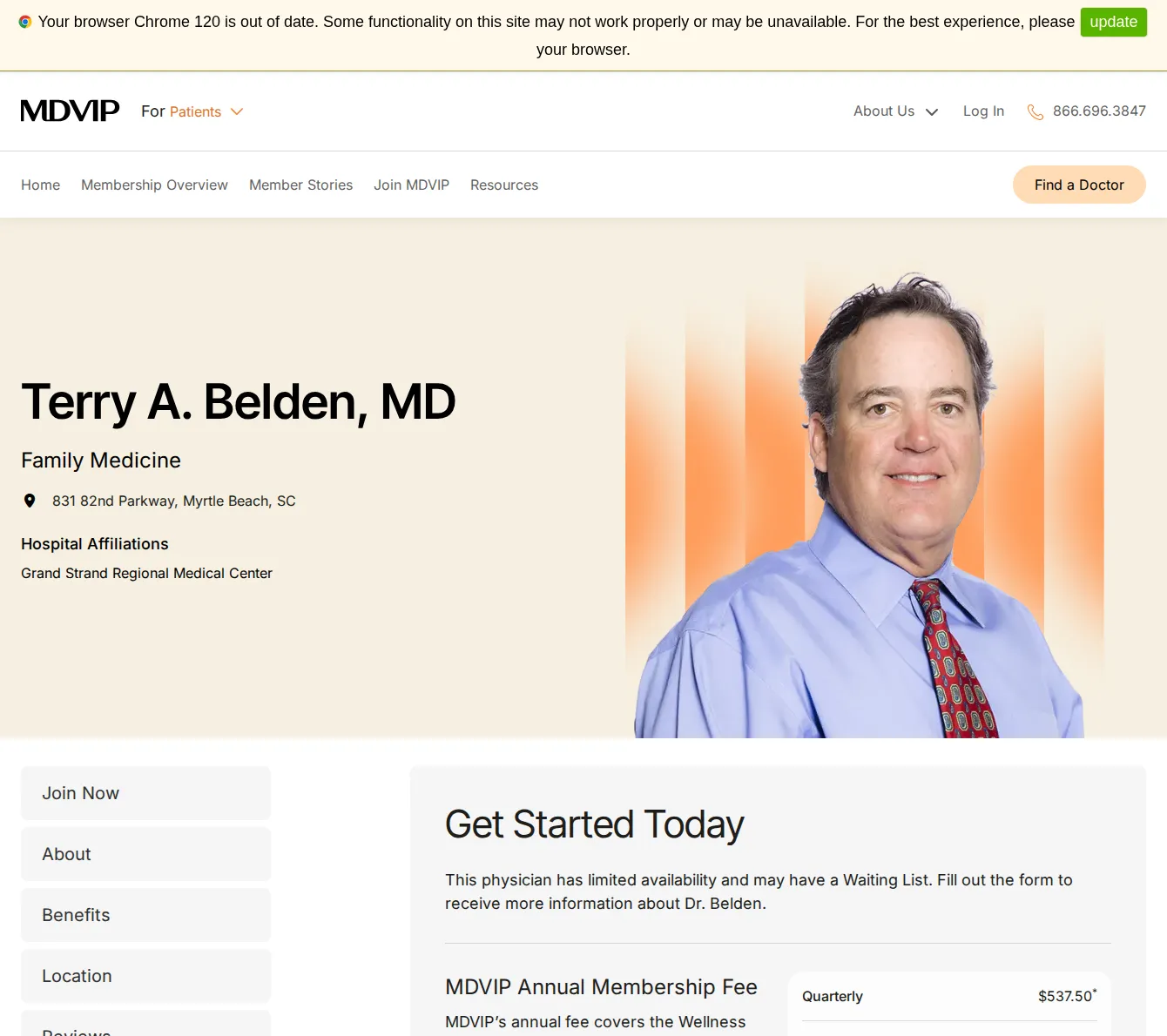 Dr. Terry A. Belden, MD