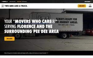 Two Men and a Truck Moving and Storage of Florence website