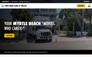 Two Men and a Truck Moving of Conway website