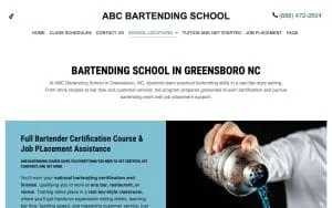 Greensboro Abc Bartending School website