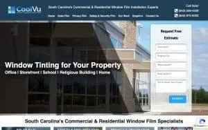 CoolVu - Commercial & Home Window Tint of Charleston website