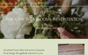 Sweetleaf Floral website
