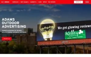 Adams Outdoor Advertising website