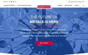 Kloeckner Metals of Roswell website