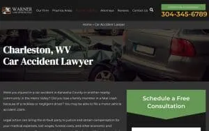 Warner Law Offices, PLLC of Charleston website