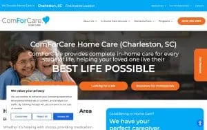 ComForCare Home Care (Charleston, SC) website