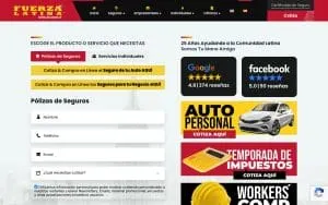 Fuerza Latina Insurance of Johns Island website