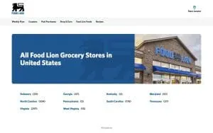 Food Lion Bakery of Charleston website