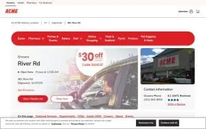ACME Markets of Edgewater website