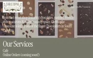 Christophe Artisan Chocolatier website