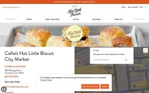 Callie's Hot Little Biscuit website