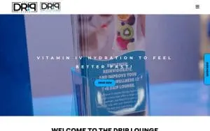 The Drip Lounge Wellness Center website