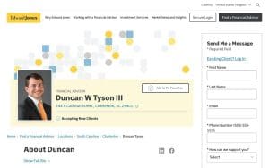 Edward Jones - Financial Advisor: Duncan W Tyson III