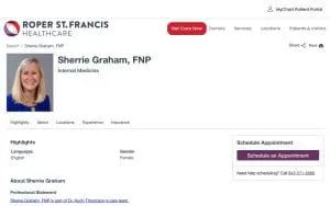 Sherrie Graham, FNP website