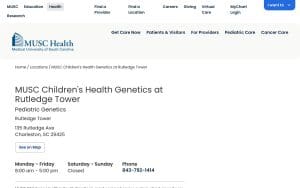 MUSC Children's Health Genetics at Rutledge Tower