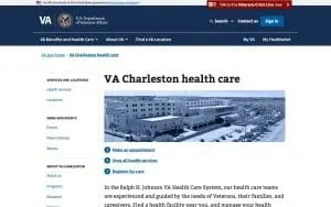 Charleston VA Clinic website
