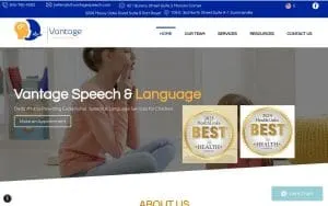 Amplify Speech & Language Services website