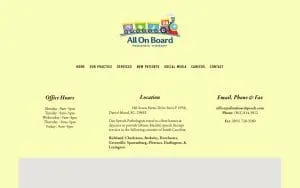 All On Board Speech website