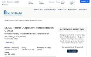 MUSC Health Florence Outpatient Rehabilitation Center