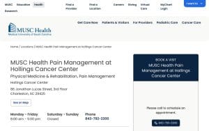 MUSC Health Pain Management at Hollings Cancer Center