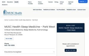 MUSC Health Sleep Medicine - Park West
