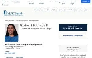 Rita Nanik Bakhru, MD website