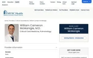 William Cameron McManigle, MD website