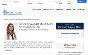 Kennedy August Stout, MSN, APRN, ACNPC-AG