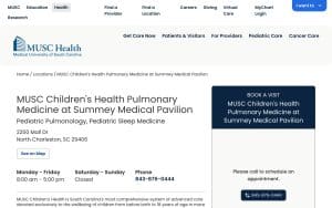 MUSC Children's Health Pulmonary Medicine at Summey Medical Pavilion