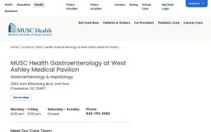 MUSC Health Gastroenterology at West Ashley Medical Pavilion