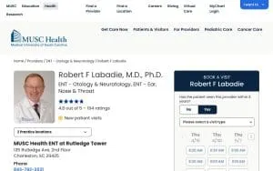 Robert Labadie, MD, PhD website